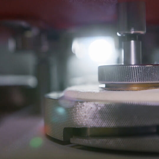 Test de abrasión del material textil