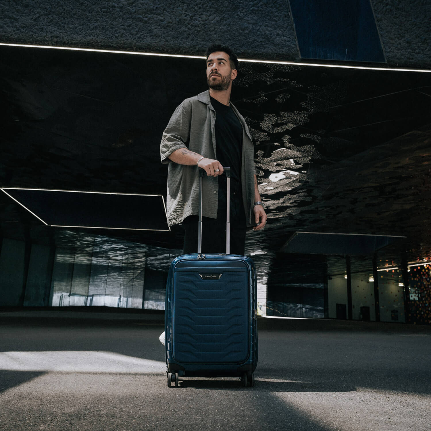 Valise Samsonite Proxis Spinner 75cm Lime – 98L, Légère, Quasi Neuve