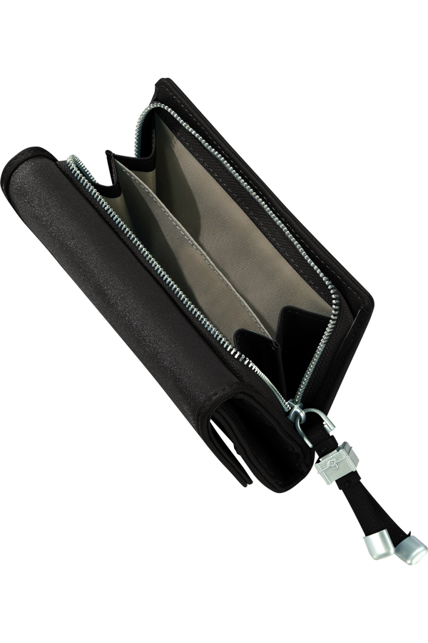Samsonite Karissa Slg Wallet 12CC+ZIP EXT M  Negro