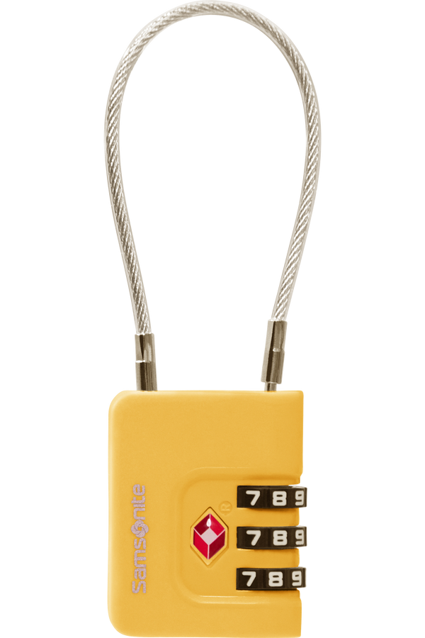 Samsonite Ta Revolution Cablelock 3 dial TSA  Amarillo