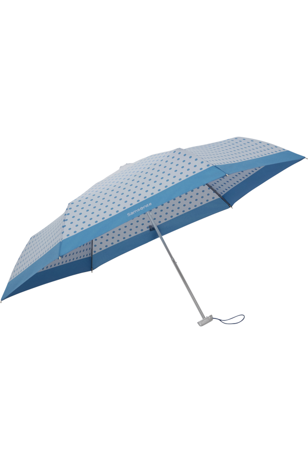 Samsonite Alu Drop S 3 Sect. Manual Flat  Blue Dots