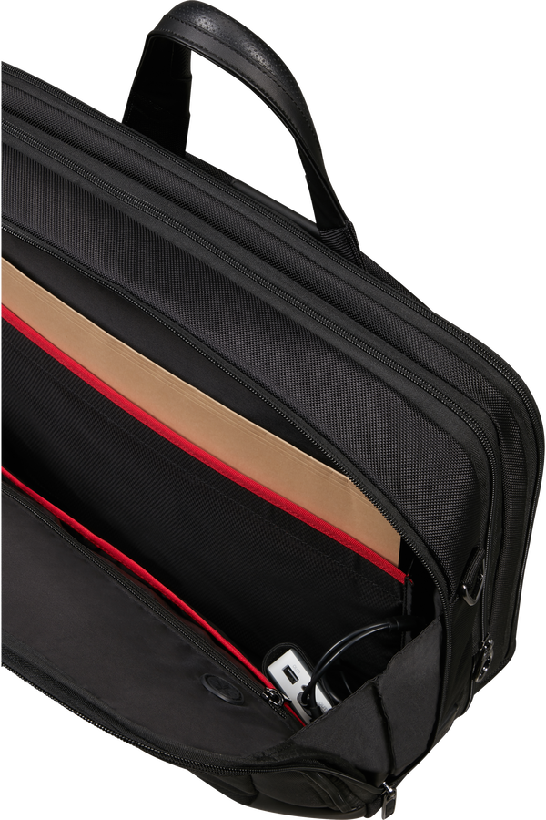 Samsonite Pro-Dlx 6 Bailhandle Expandable 17.3'  Negro