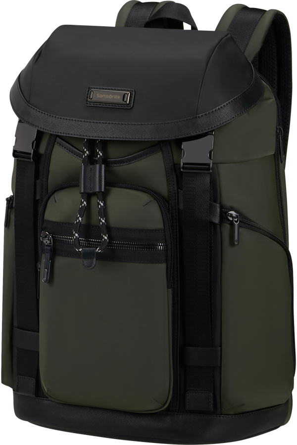Samsonite Relyon Backpack M 15.6'' with flap  Verde