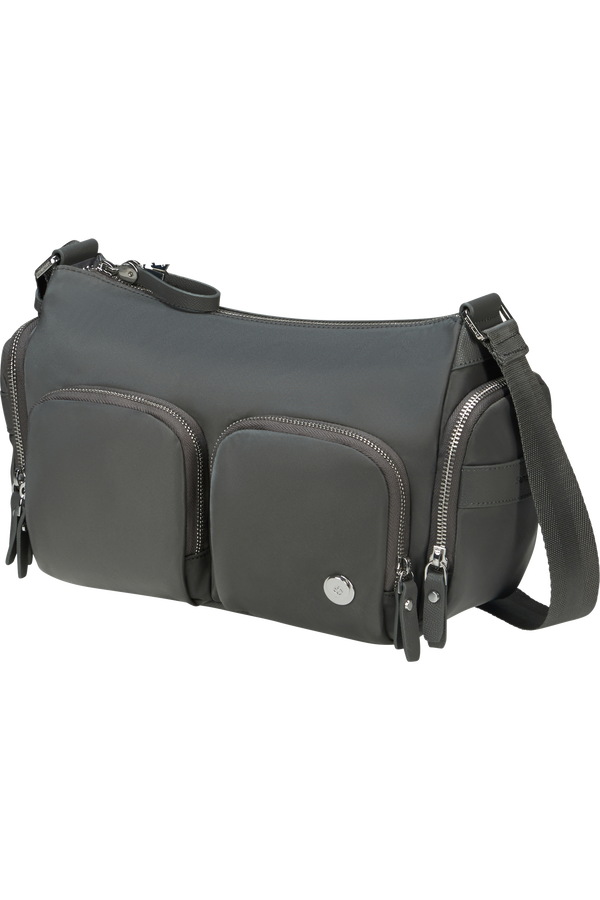 Samsonite Karissa Evo Shoulder Bag Multi Pkt  Gunmetal Green