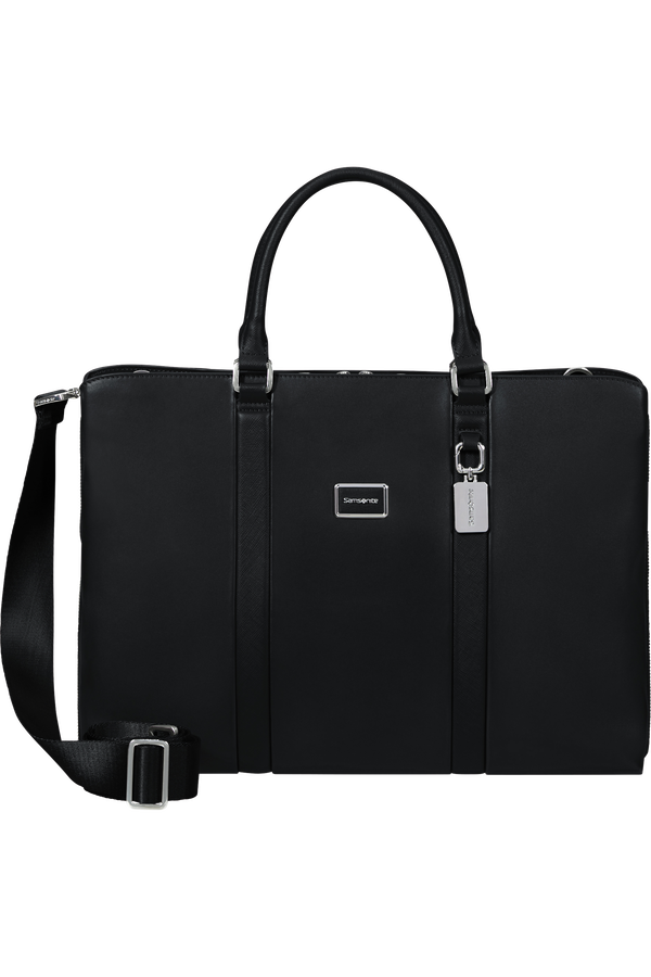 Image Biz Leather Malet&iacute;n 15.6" | Samsonite Image Biz Leather Briefcase 15.6'  Negro