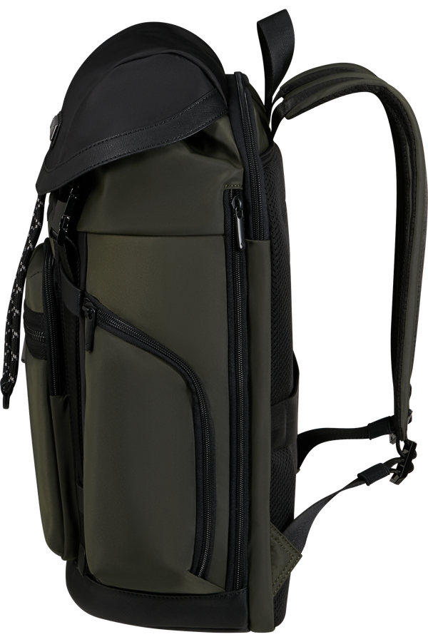 Samsonite Relyon Backpack M 15.6'' with flap  Verde