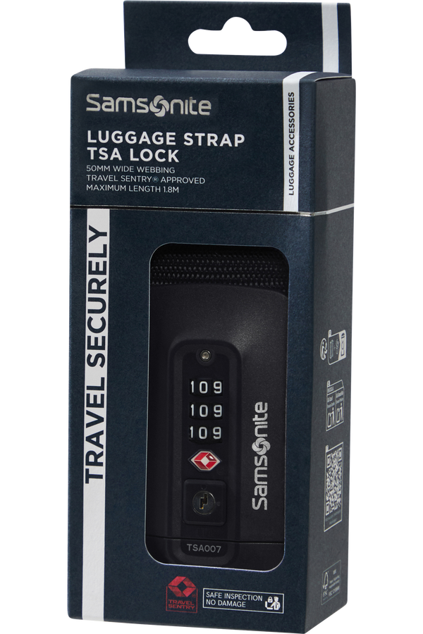 Samsonite Ta Revolution Luggage Strap/TSA Lock  Negro