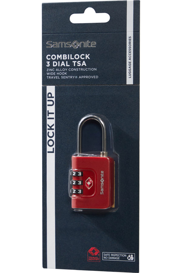 Samsonite Ta Revolution Combilock 3 dial TSA  Rojo