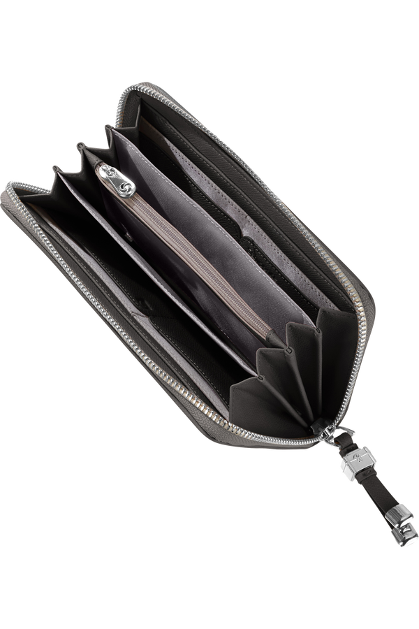 Samsonite Karissa Slg Wallet ZIP Around L  Negro