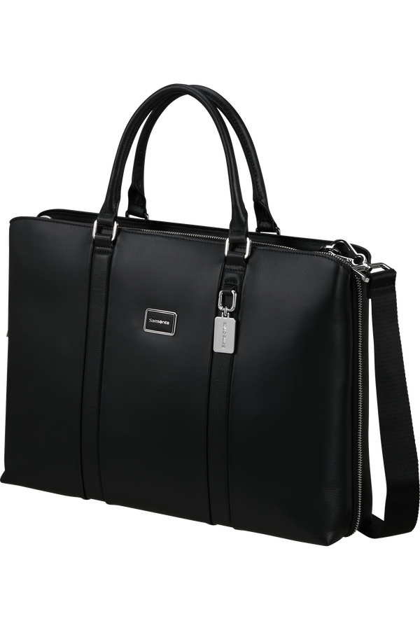 Image Biz Leather Malet&iacute;n 15.6" | Samsonite Image Biz Leather Briefcase 15.6'  Negro