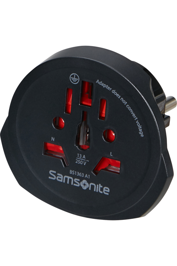 Samsonite Travel Accessories World to Europe Adaptor Negro