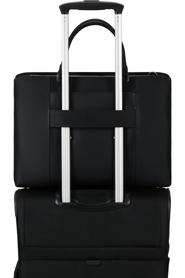 Image Biz Leather Malet&iacute;n 15.6" | Samsonite Image Biz Leather Briefcase 15.6'  Negro