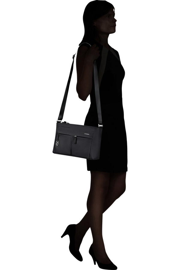 Samsonite Move 5.0 Horiz. Shoulder Bag + Flap  Negro