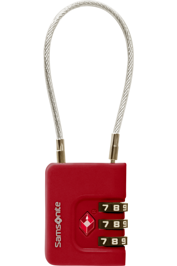 Samsonite Ta Revolution Cablelock 3 dial TSA  Rojo