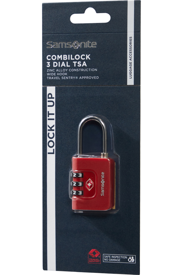 Samsonite Ta Revolution Combilock 3 dial TSA  Rojo