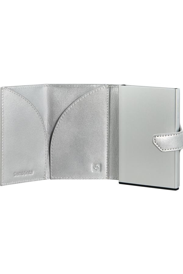 Samsonite Alu Fit Slide-up Wallet Proxis  Plata