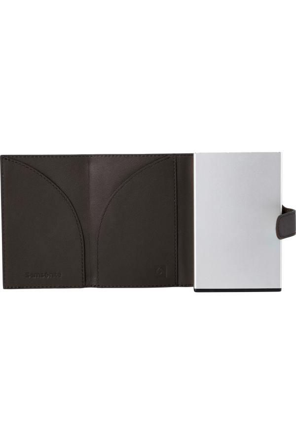 Samsonite Alu Fit 202 - Slide-up Wallet  Dark Brown Samsonite Alu Fit 202 - Slide-up Wallet  Dark Brown
