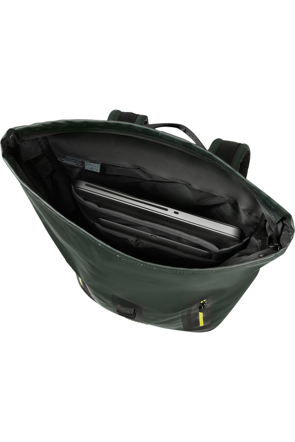 Samsonite Coatify Biz Rolltop Backpack 15.6'  Dark Teal/Lime