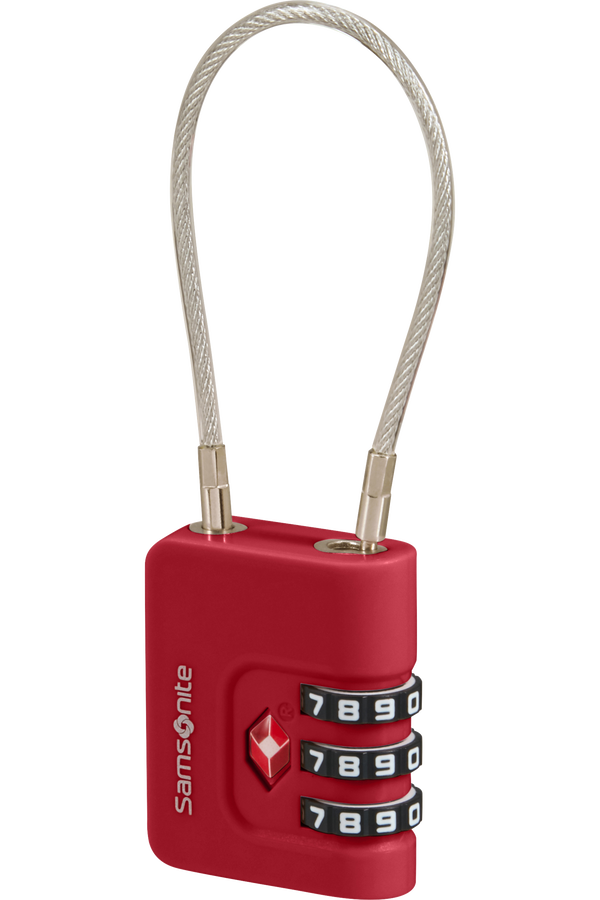 Samsonite Ta Revolution Cablelock 3 dial TSA  Rojo