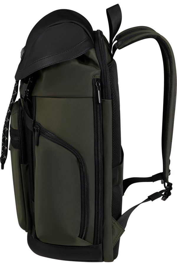Samsonite Relyon Backpack M 15.6'' with flap  Verde