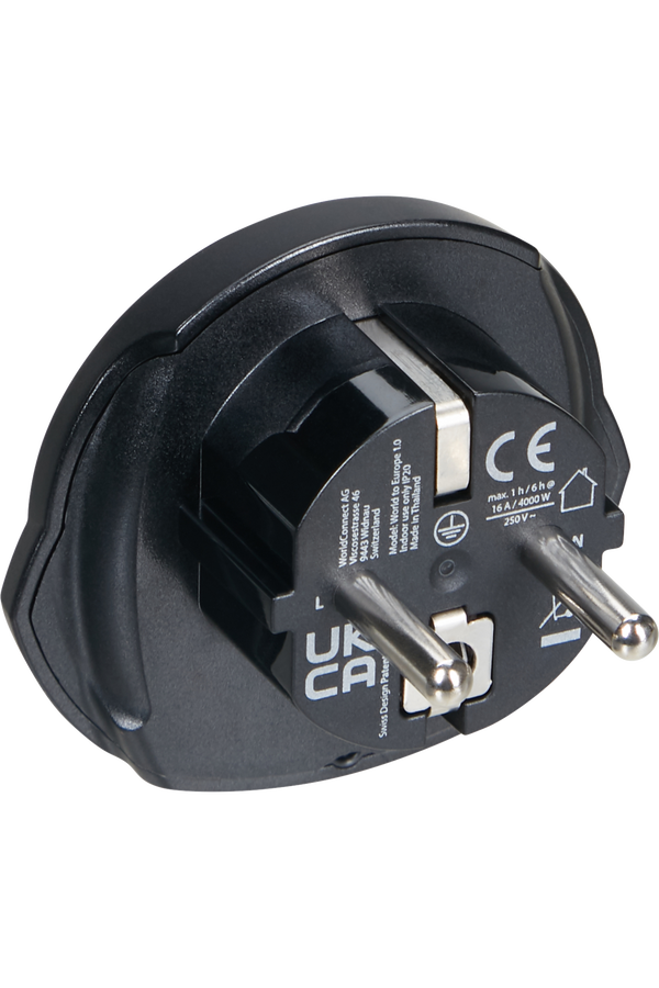 Samsonite Travel Accessories World to Europe Adaptor Negro