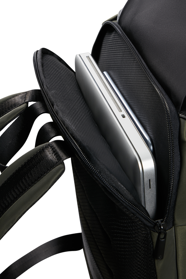 Samsonite Relyon Backpack M 15.6'' with flap  Verde