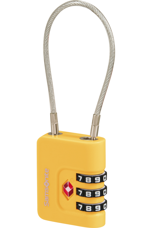 Samsonite Ta Revolution Cablelock 3 dial TSA  Amarillo