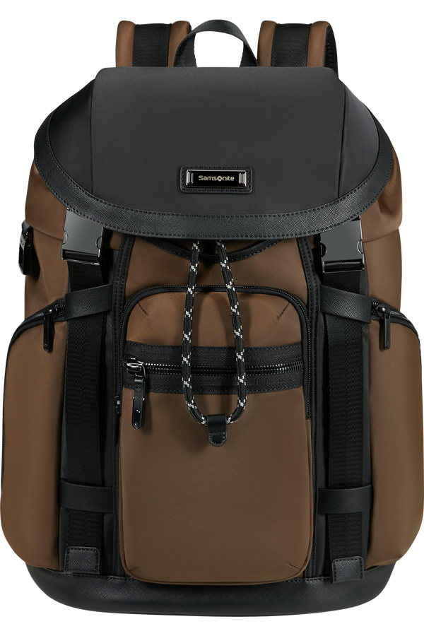 Samsonite Relyon Backpack M 15.6'' with flap  Marr&oacute;n