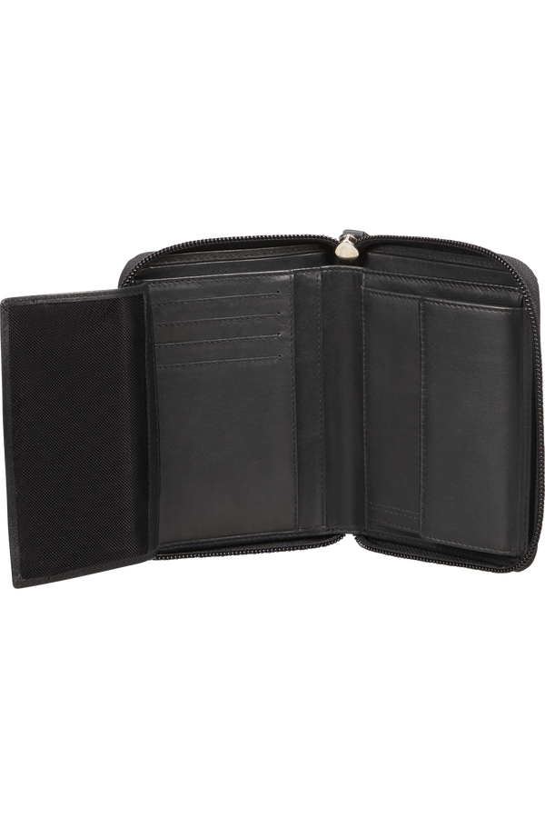 Samsonite Attack 2 Slg 323 - W ZIP AR+8CC+HFL+C  Negro