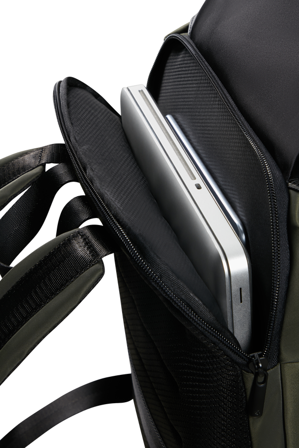 Samsonite Relyon Backpack M 15.6'' with flap  Verde