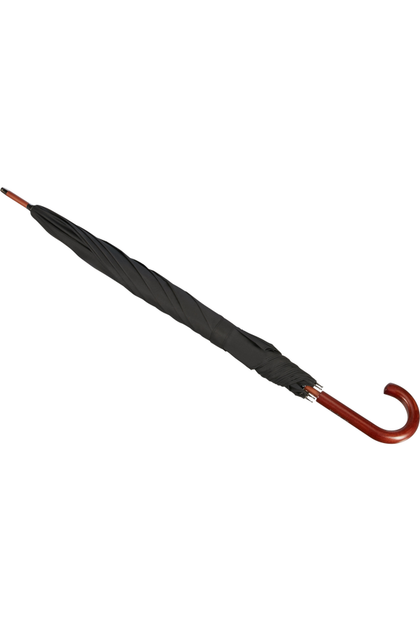 Samsonite Wood Classic S Stick Man Auto Open  Negro