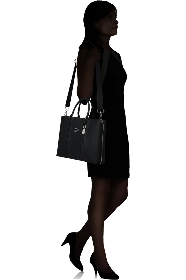 Image Biz Leather Malet&iacute;n 15.6" | Samsonite Image Biz Leather Briefcase 15.6'  Negro