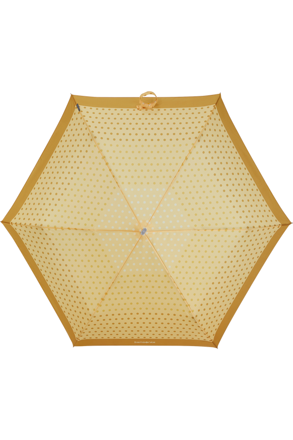 Samsonite Alu Drop S 3 Sect. Manual Flat  Yellow Dots