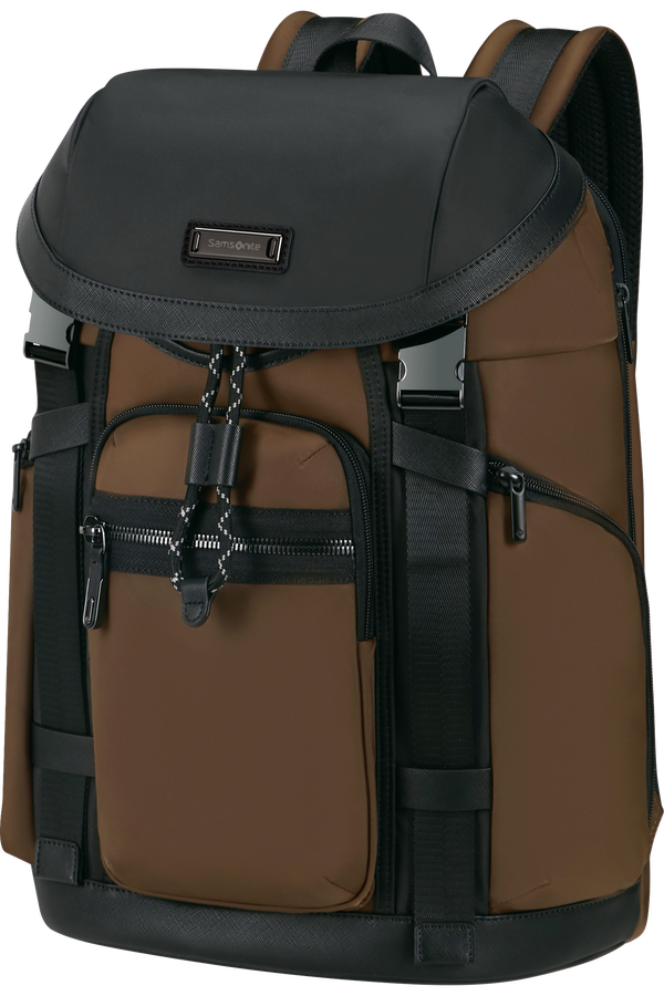 Samsonite Relyon Backpack M 15.6'' with flap  Marr&oacute;n