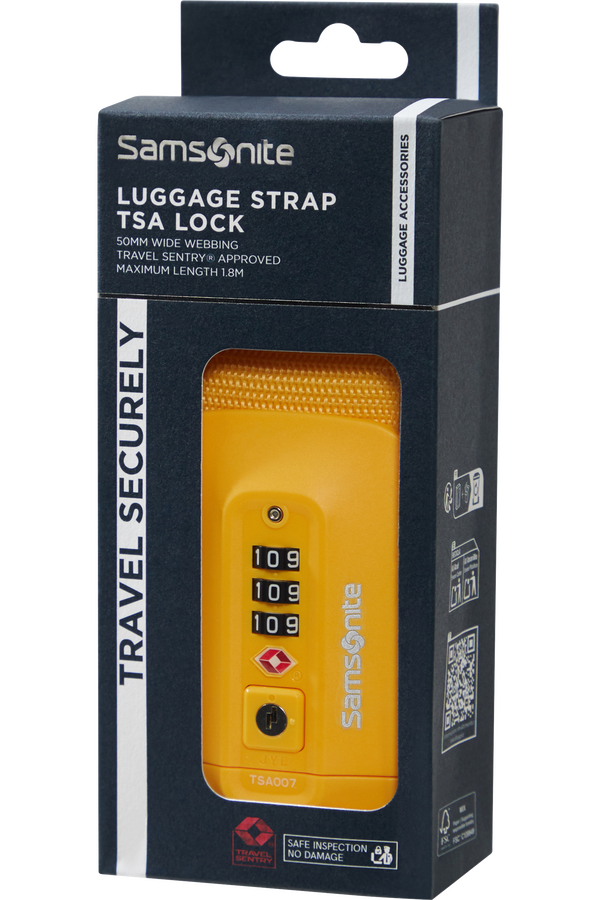 Samsonite Ta Revolution Luggage Strap/TSA Lock  Amarillo