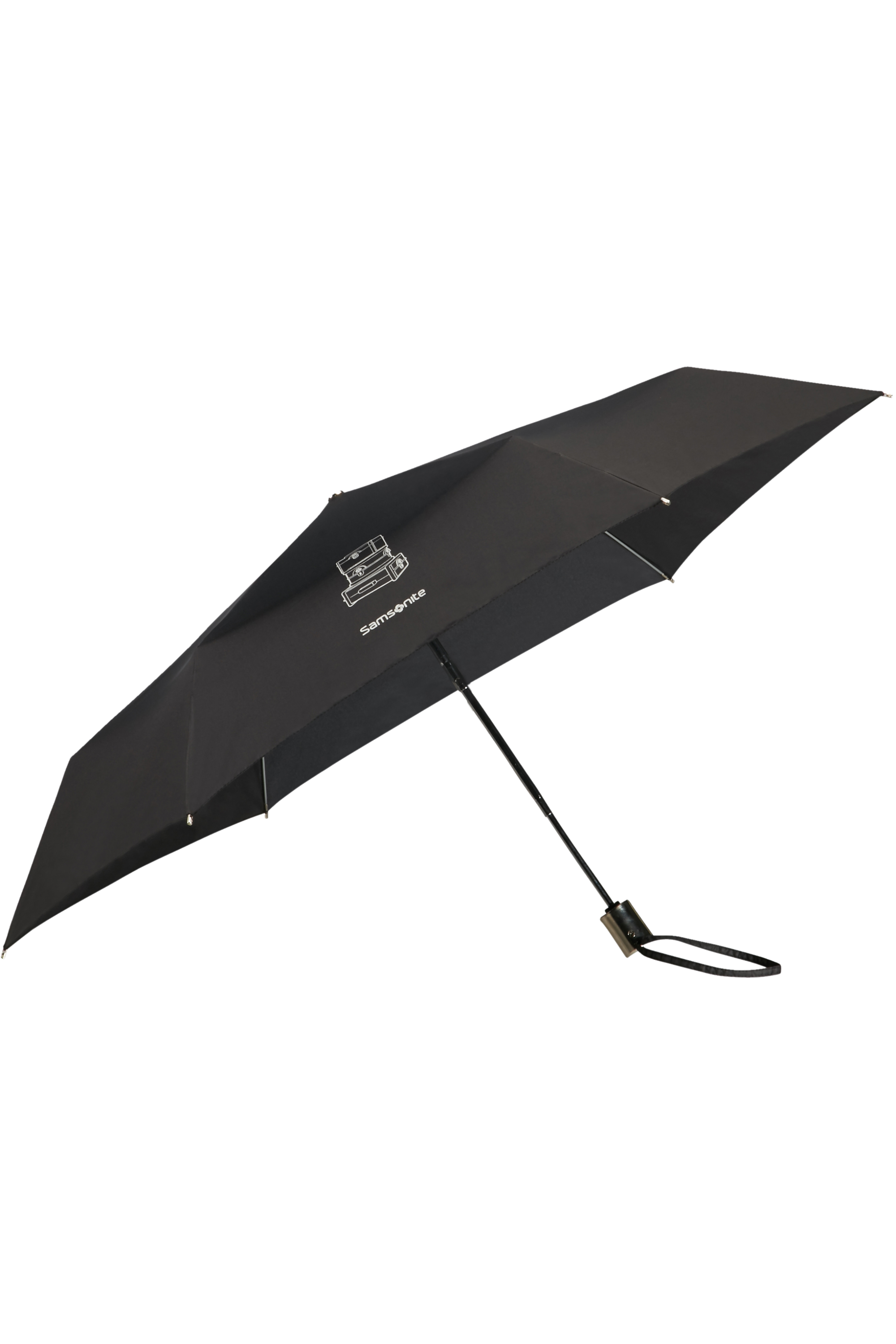 23 cm Negro SAMSONITE Karissa Umbrellas 3 Section Manual Ultra Mini Flat Paraguas Plegable 