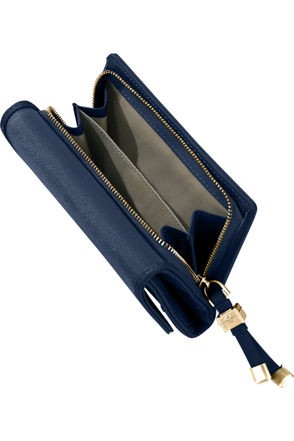Samsonite Karissa Slg Wallet 12CC+ZIP EXT M  Dark Navy Samsonite Karissa Slg Wallet 12CC+ZIP EXT M  Dark Navy