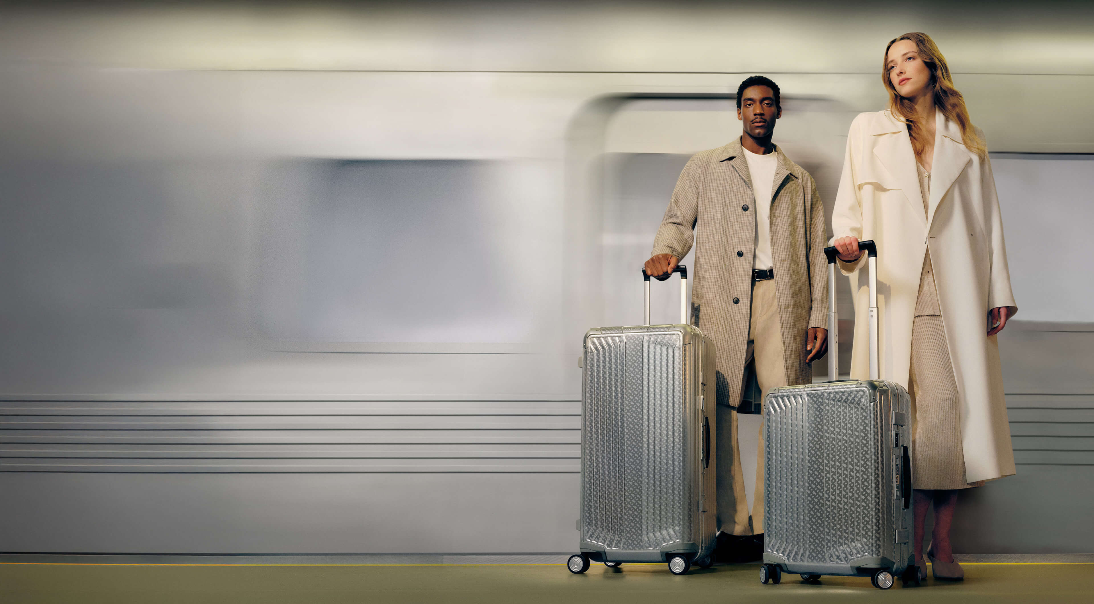 The collab between BOSS and Samsonite