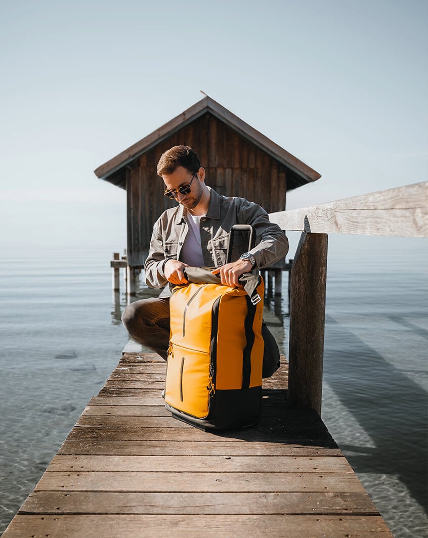 Bolsa de lona plegable
