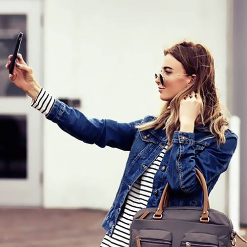 Let's take a selfie.